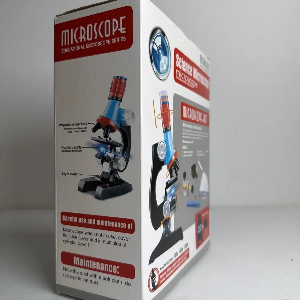 PBOX Microscope Educational  Microscope Series Science Beginners Microscope New